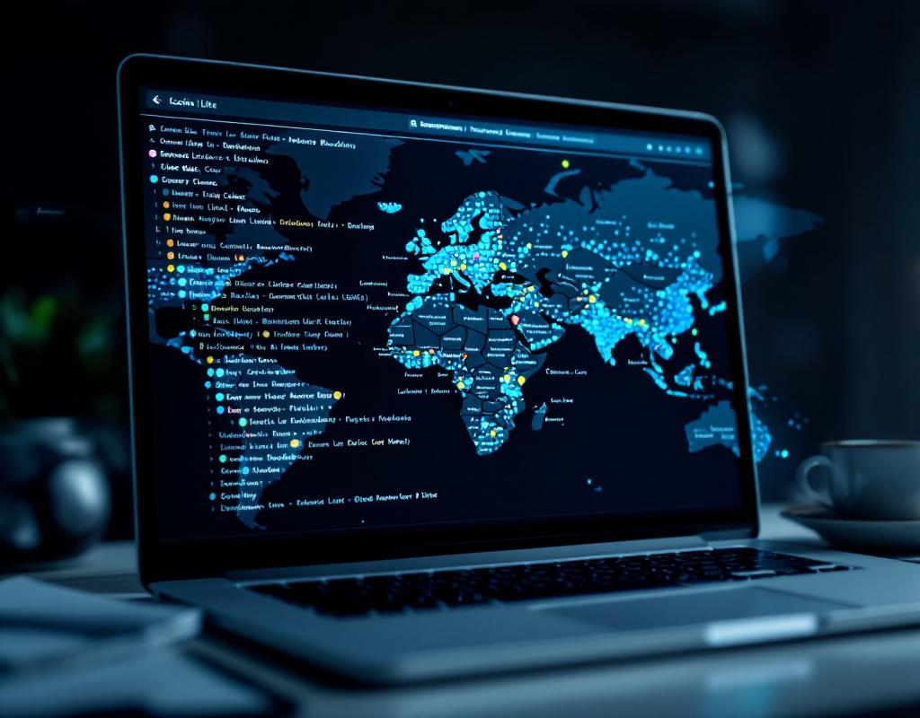 Carte d'analyse des backlinks sur Majestic SEO