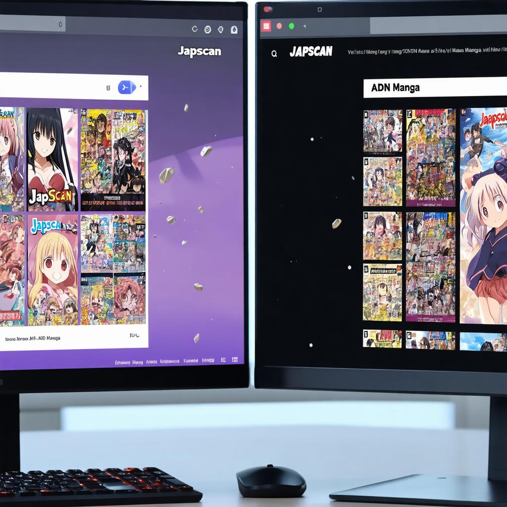 Comparaison des interfaces de Japscan et ADN Manga