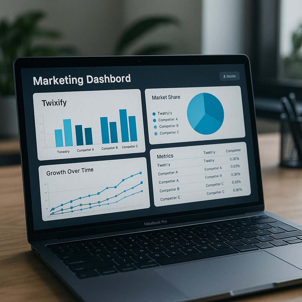 Dashboard comparatif entre Twixify et outils concurrents