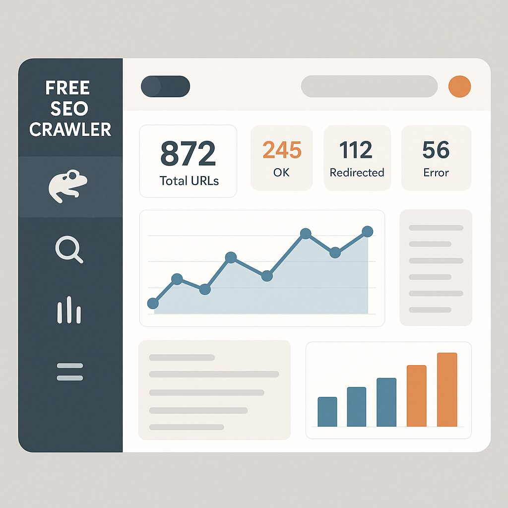 Vue d’un processus de crawl SEO illustrant le passage de Screaming Frog à un outil gratuit