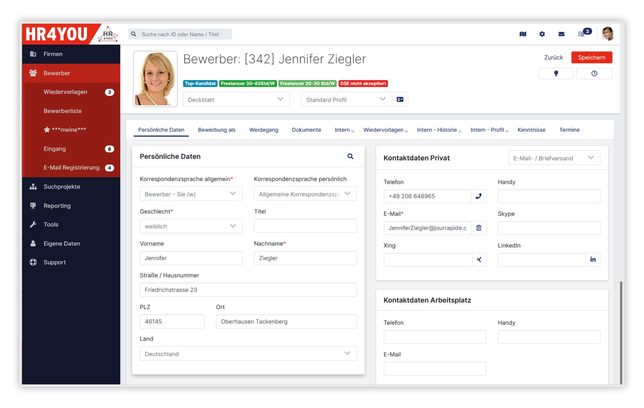 HR4YOU interface ATS 