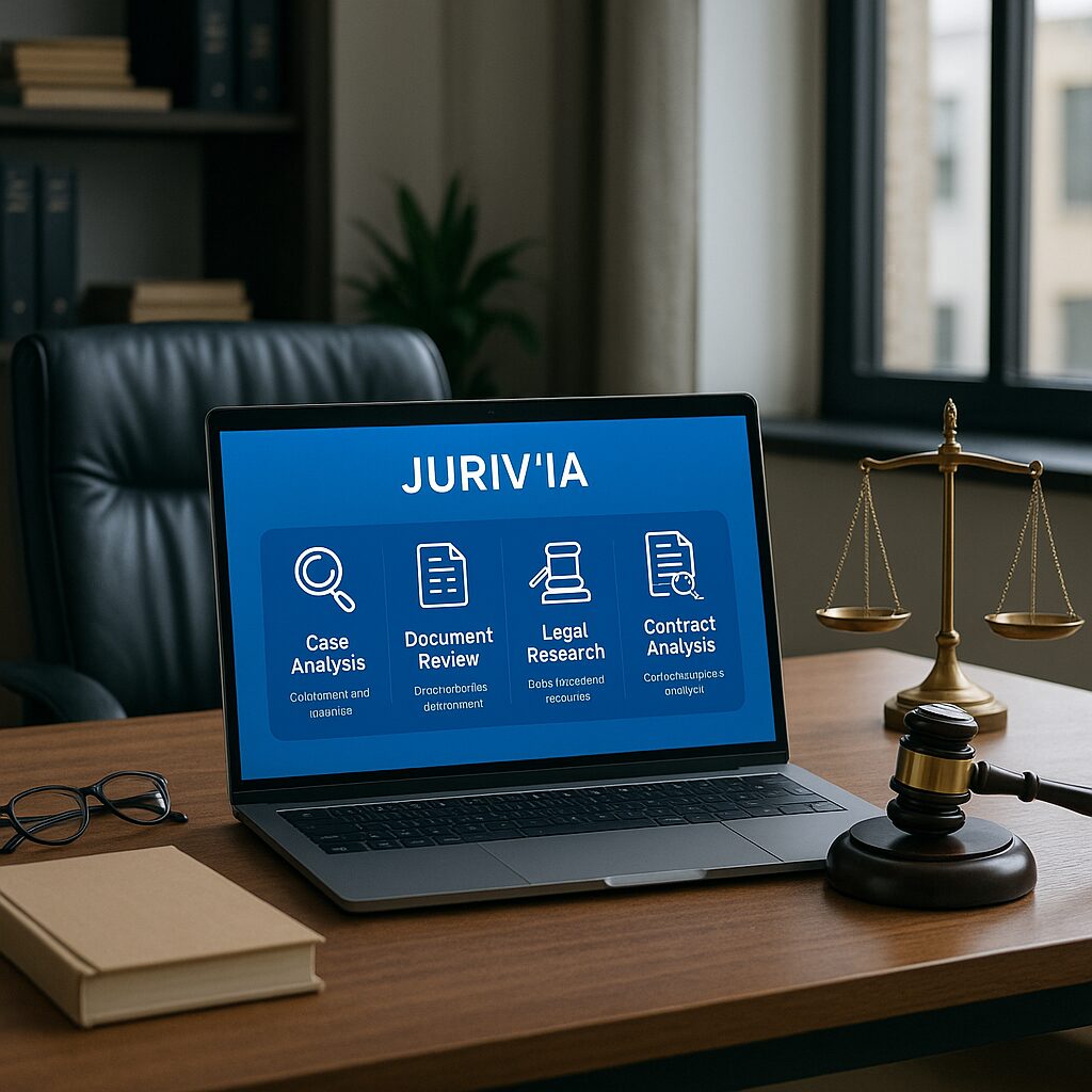 Visuel des fonctionnalités clés de Juriv'IA