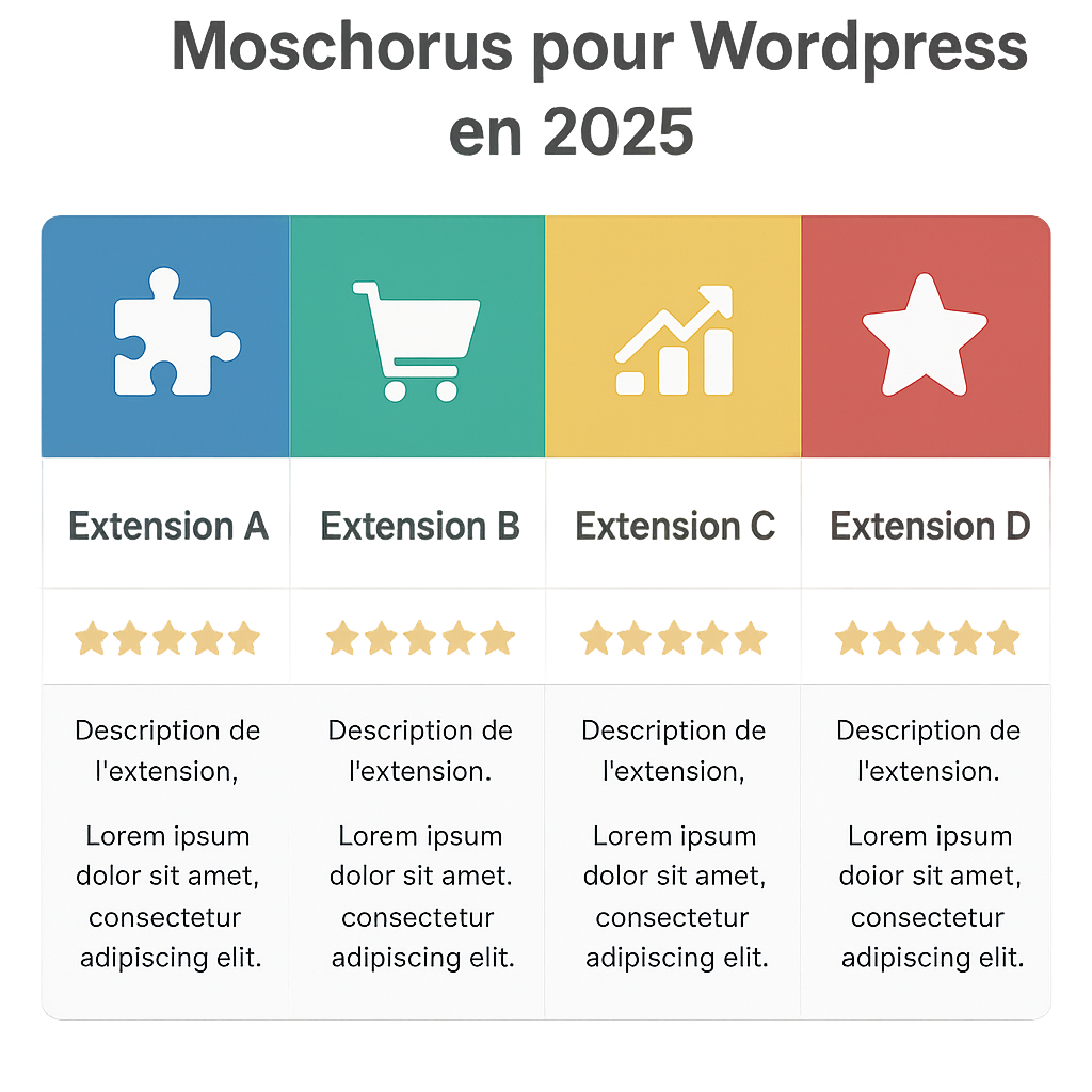 Tableau comparatif des meilleures extensions Moschorus 2025