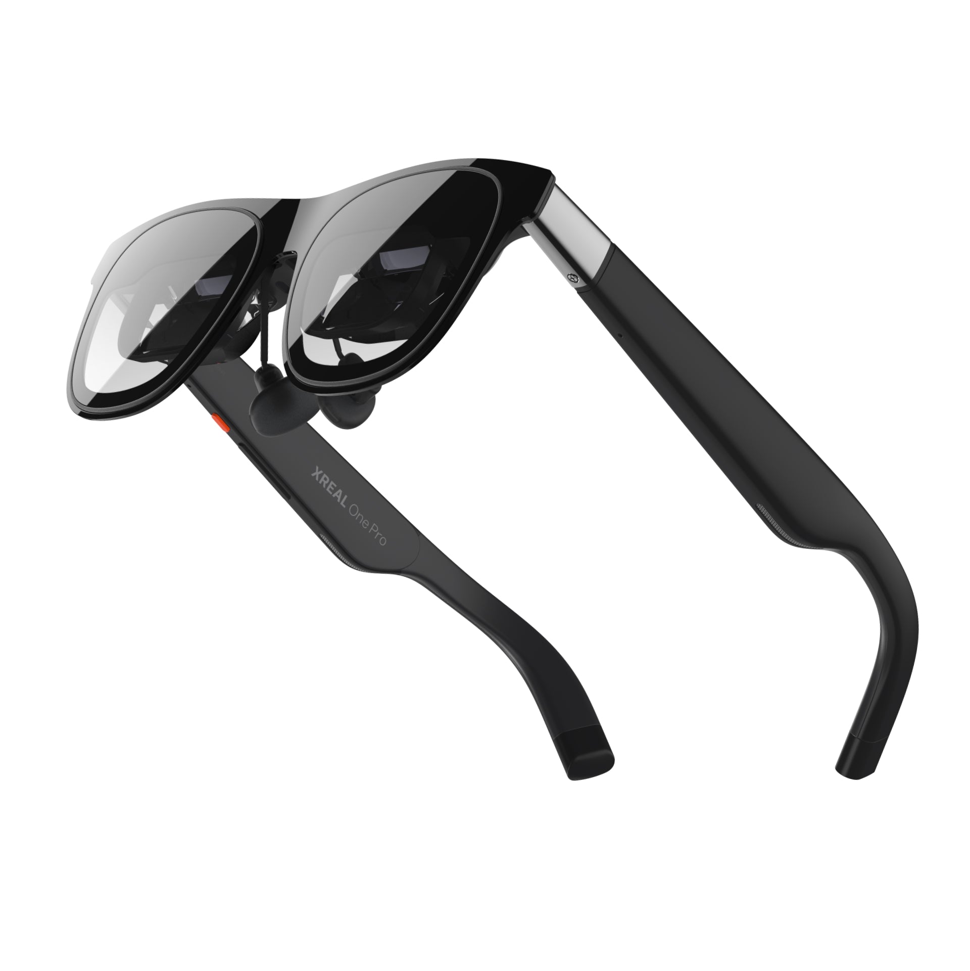 XREAL One Pro — vue perspective, branches et optiques