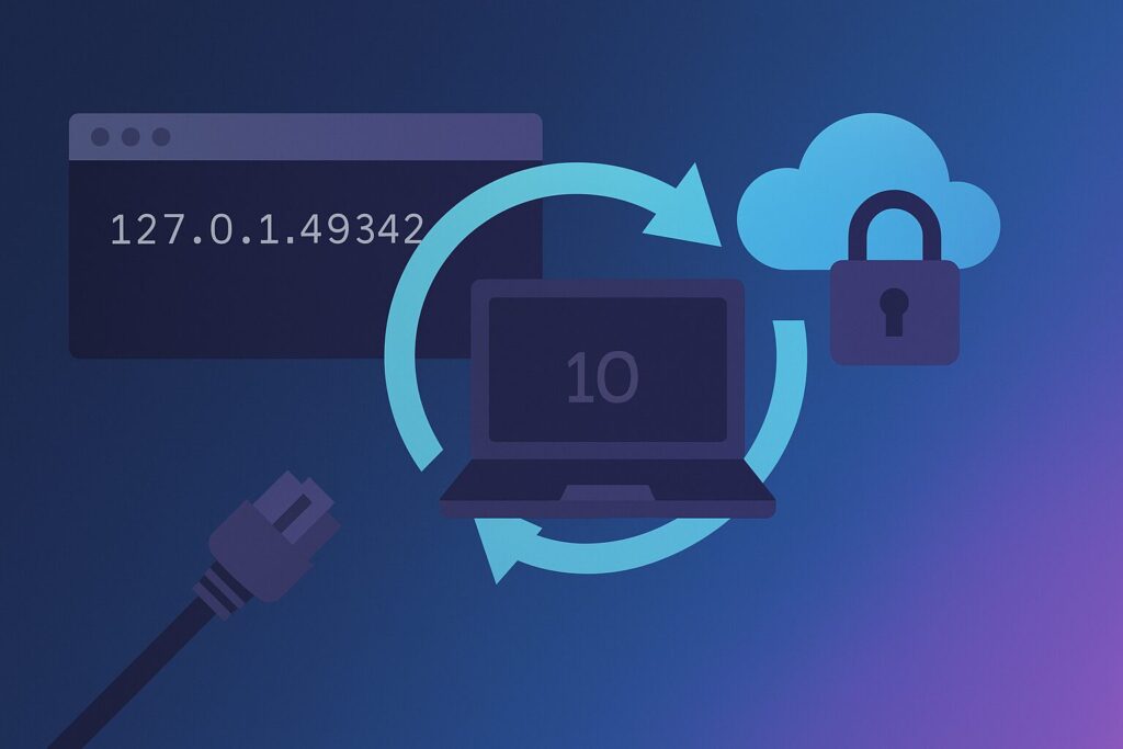 27.0.0.1:49342 — définition, usages, sécurité et dépannage