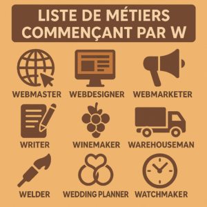 genere image a la une pour Liste de métier commençant par W