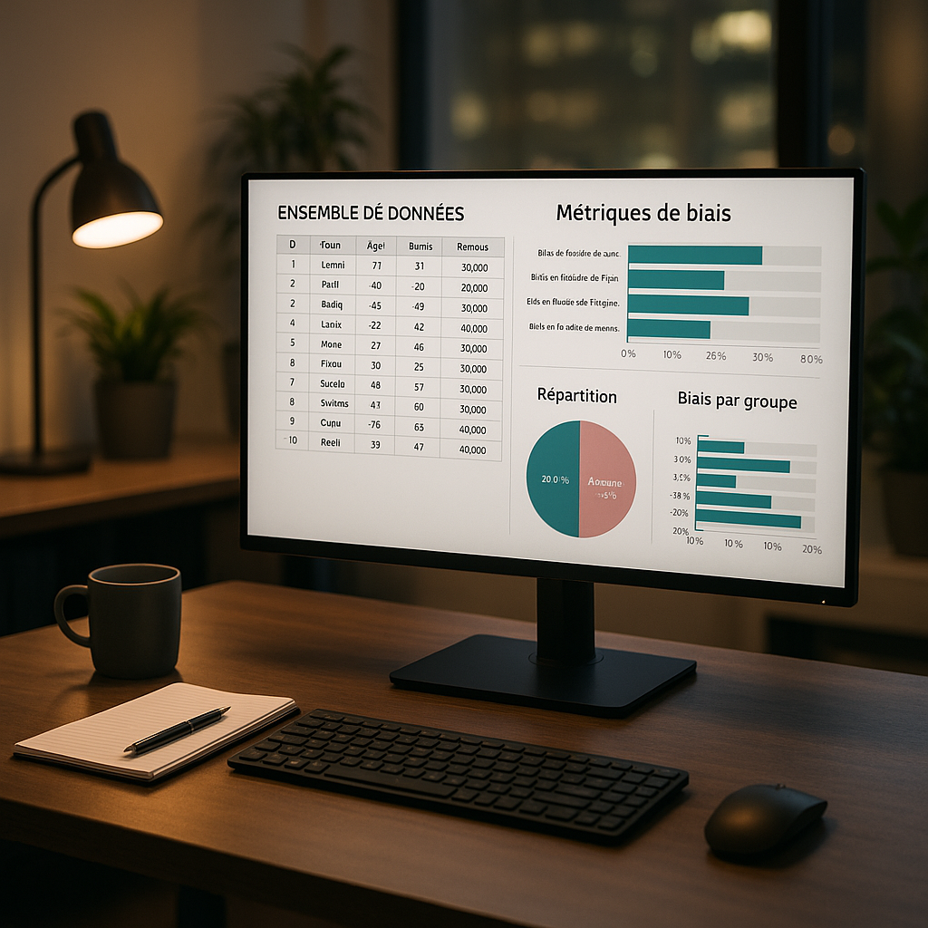 Tableau de bord d'analyse de biais sur un dataset francophone