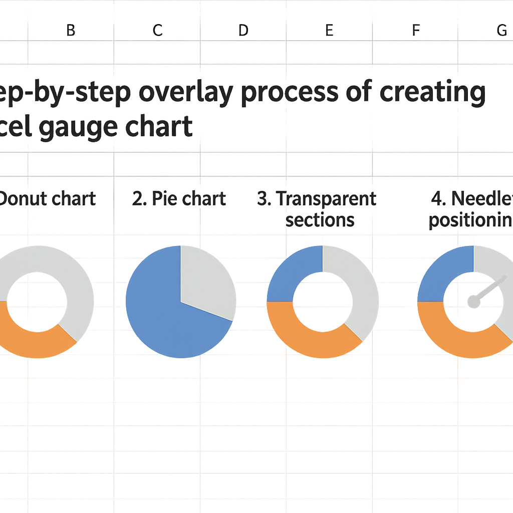 Processus de superposition des graphiques pour créer une jauge Excel