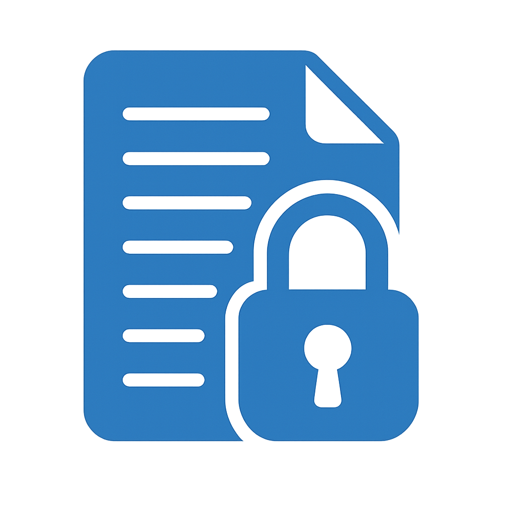 Icon representing file encryption